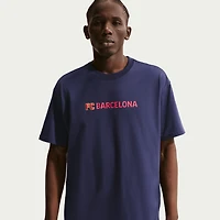 Men's Nike  Blue Barcelona Premium Name T-Shirt