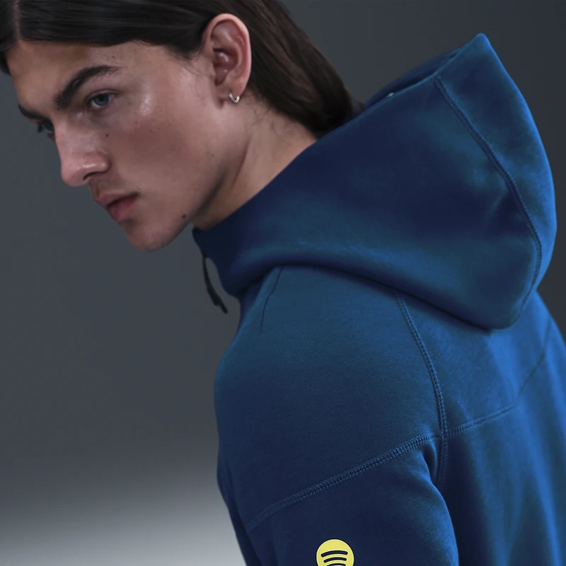 Veste polaire technique zippée intégrale Nike Blue Barcelona Special Edition pour homme