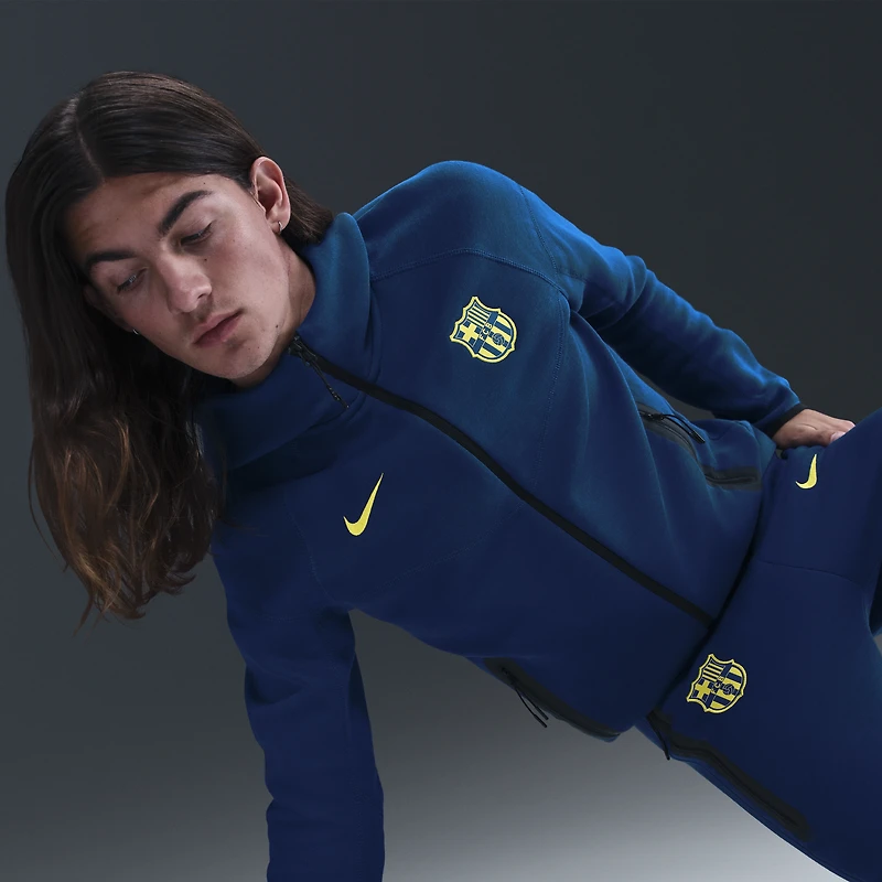 Men's Nike Blue Barcelona Special Edition Full-Zip Tech Fleece Jacket