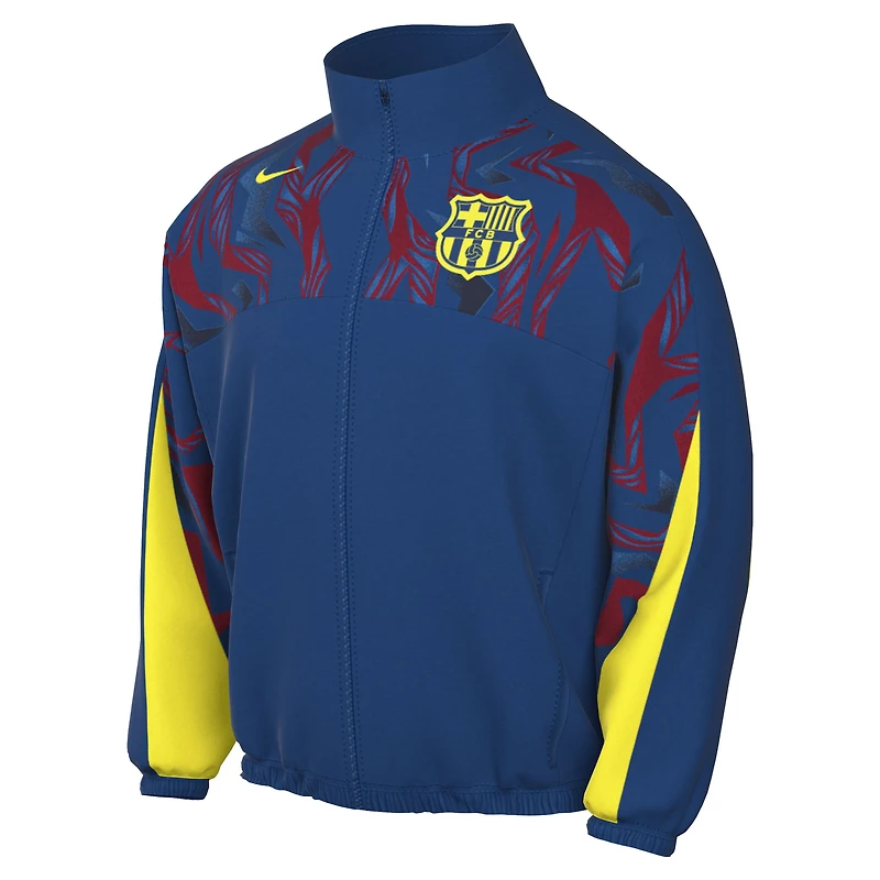 Men's Nike Blue Barcelona Special Edition Street Woven Full-Zip Jacket