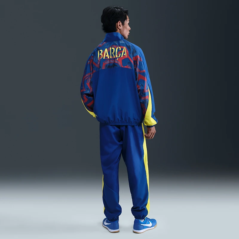Pantalon tissé Nike bleu Barcelone édition spéciale pour homme