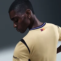 Maillot Nike Gold Barcelona 2025/26 Extérieur Stadium Réplique pour Homme