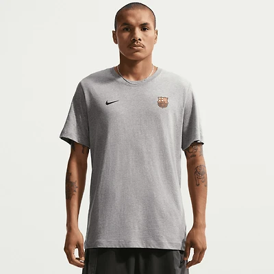 Men's Nike Gray Barcelona Crest Essential T-Shirt