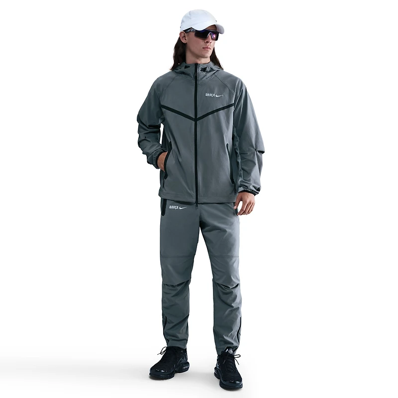 Veste polaire tissée zippée Nike Barcelona grise édition spéciale pour homme