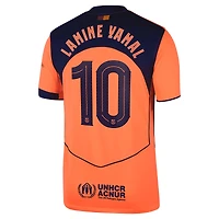 Men's Nike Lamine Yamal Orange Barcelona 2025/26 Third Replica Player Jersey