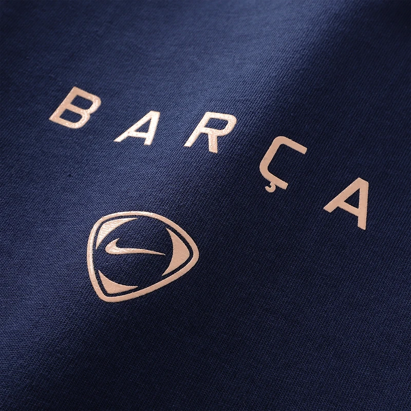 Men's Nike Navy Barcelona 2025/26 T90 Wordmark T-Shirt