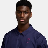Men's Nike  Navy Barcelona Club Coaches Full-Snap Jacket