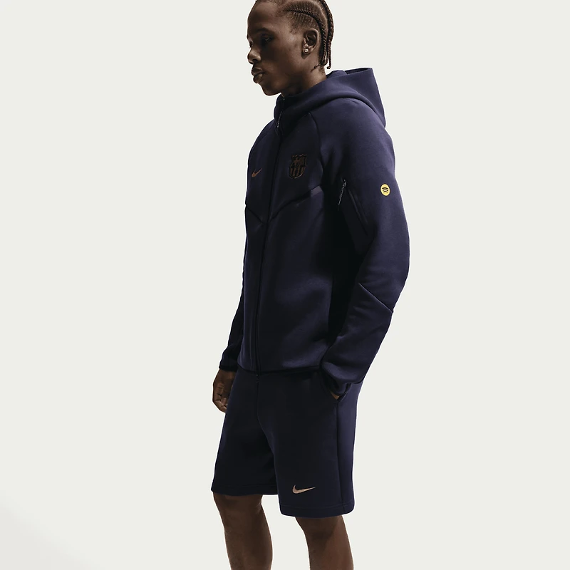 Men's Nike Navy Barcelona Tech Fleece Shorts