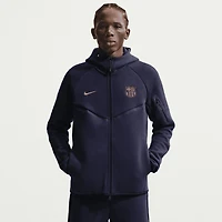 Men's Nike Navy Barcelona Tech Fleece Windrunner Raglan Full-Zip Hoodie