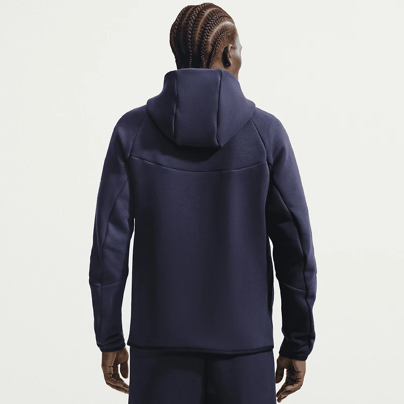 Men's Nike Navy Barcelona Tech Fleece Windrunner Raglan Full-Zip Hoodie