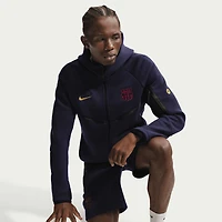 Men's Nike Navy Barcelona Tech Fleece Windrunner Raglan Full-Zip Hoodie