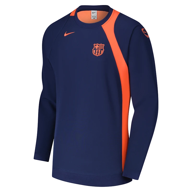 Men's Nike Navy Barcelona Third 2025/26 T90 Pullover Sweatshirt