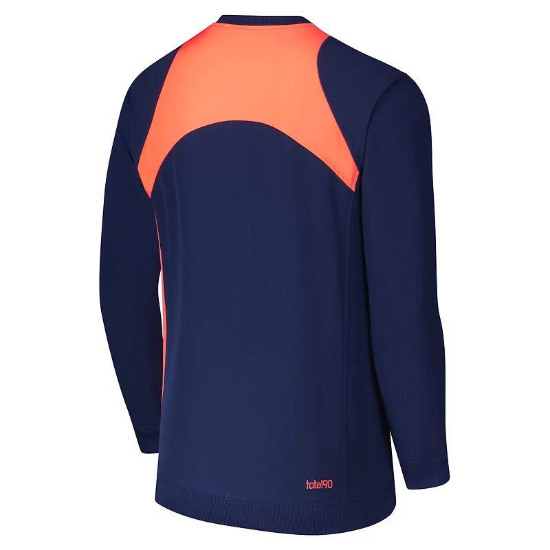 Men's Nike Navy Barcelona Third 2025/26 T90 Pullover Sweatshirt