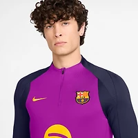 Men's Nike Purple Barcelona 2025/26 Strike Drill Quarter-Zip Long Sleeve Dri-FIT Top