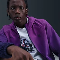 Veste zippée intégrale tissée Nike Barcelona AWF violette pour homme