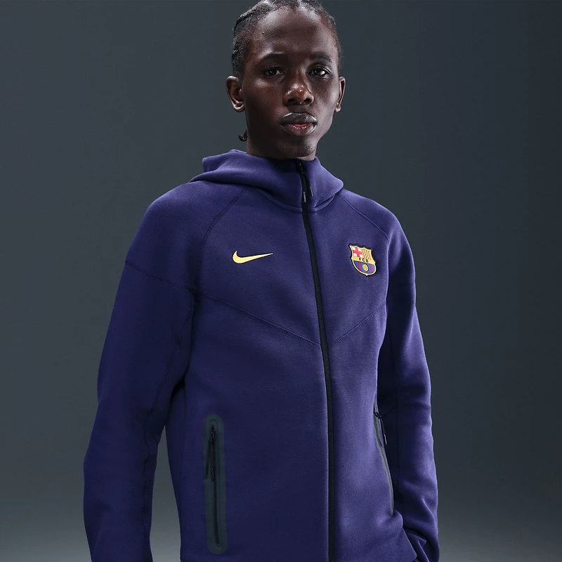 Men's Nike Purple Barcelona Tech Fleece Full-Zip Hoodie Jacket