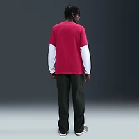 T-shirt Nike rouge avec écusson du FC Barcelone pour homme