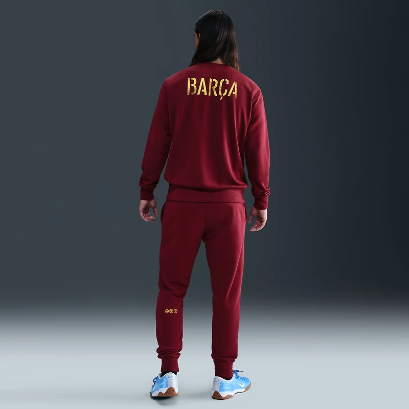 Sweat-shirt polaire Nike rouge Barcelone édition spéciale Club pour homme