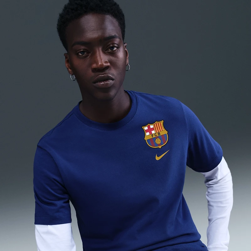Men's Nike  Royal Barcelona Crest T-Shirt