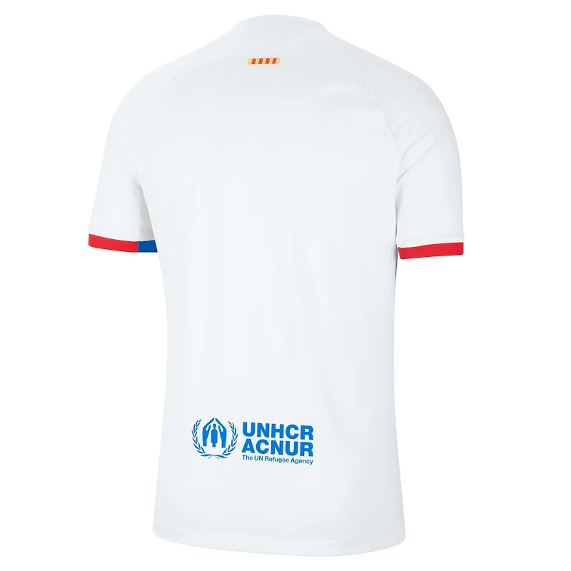Men's Nike  White Barcelona 2023/24 Away Stadium Replica Jersey