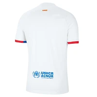 Men's Nike  White Barcelona 2023/24 Away Stadium Replica Jersey