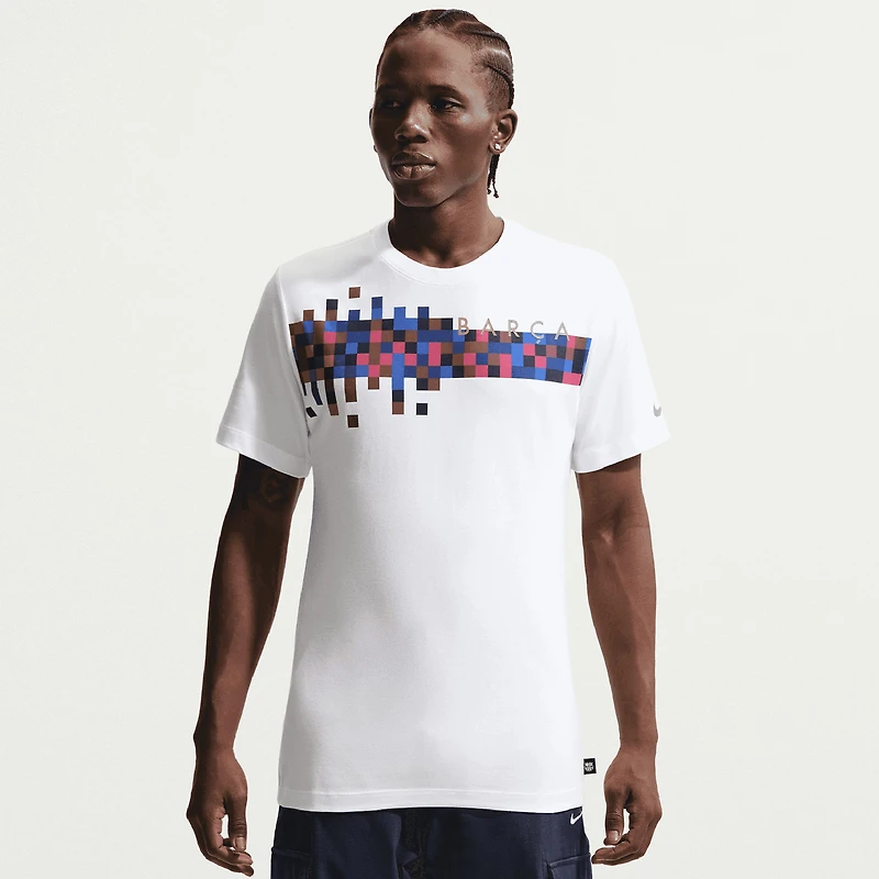 Men's Nike White Barcelona Barca T-Shirt