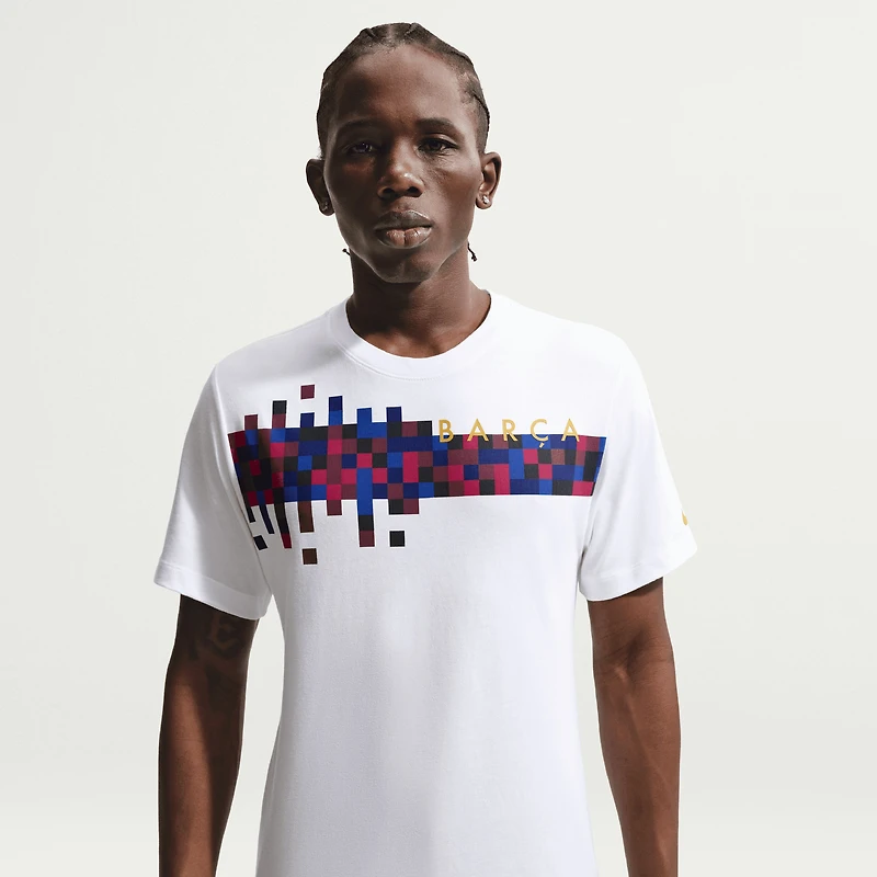 Men's Nike White Barcelona Barca T-Shirt