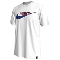 T-shirt blanc Nike Barcelona Swoosh pour homme