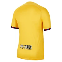 Men's Nike Yellow Barcelona - 2022/23 Fourth Breathe Stadium Replica Jersey