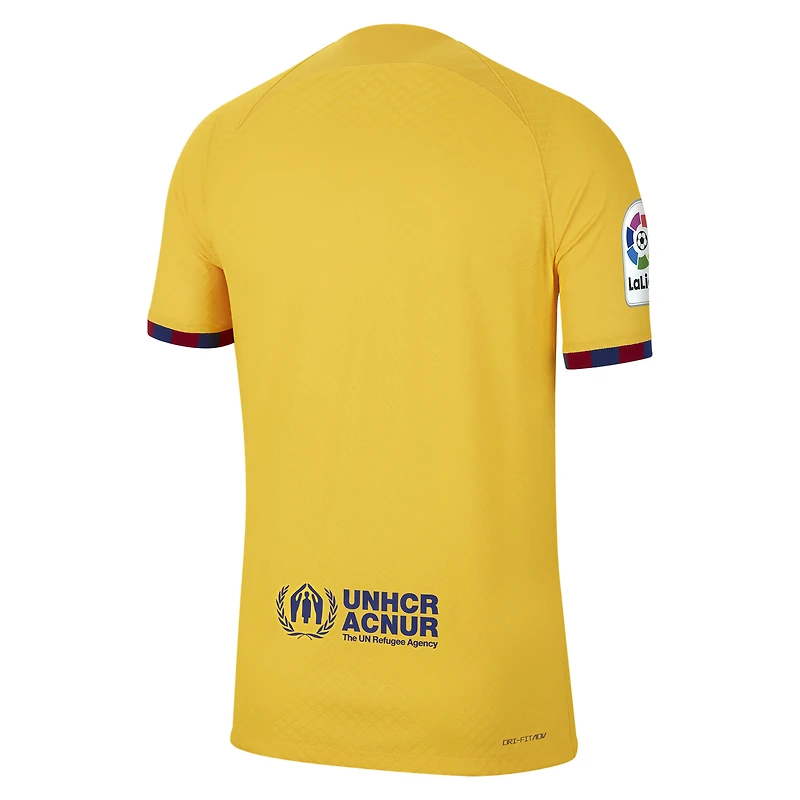 Maillot Nike Barcelona 2022/23 Fourth Vapor Match Authentique Jaune pour Homme