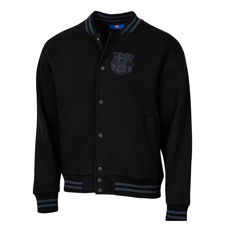 Pull universitaire en polaire noir Sport Design Sweden FC Free Kick pour homme