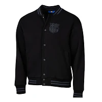 Pull universitaire en polaire noir Sport Design Sweden FC Free Kick pour homme