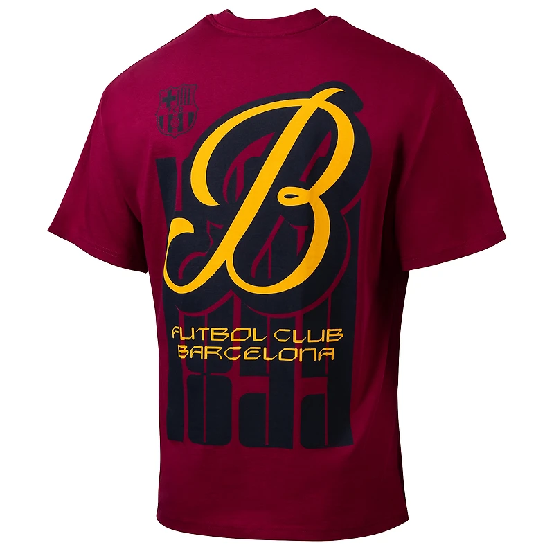 T-shirt graphique rouge pour homme, motif Suède, Barcelone, jour de match