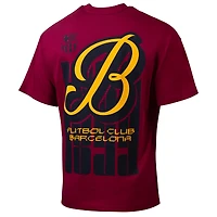 T-shirt graphique rouge pour homme, motif Suède, Barcelone, jour de match