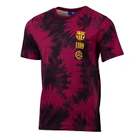 T-shirt tie-dye décontracté pour homme, motif Sport Design Sweden Red Barcelona