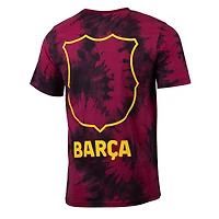 T-shirt tie-dye décontracté pour homme, motif Sport Design Sweden Red Barcelona
