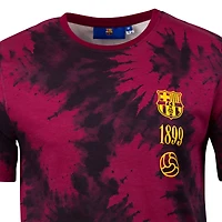T-shirt tie-dye décontracté pour homme, motif Sport Design Sweden Red Barcelona