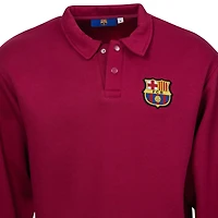Pull polaire rétro décontracté rouge Barcelone pour homme, design sportif suédois