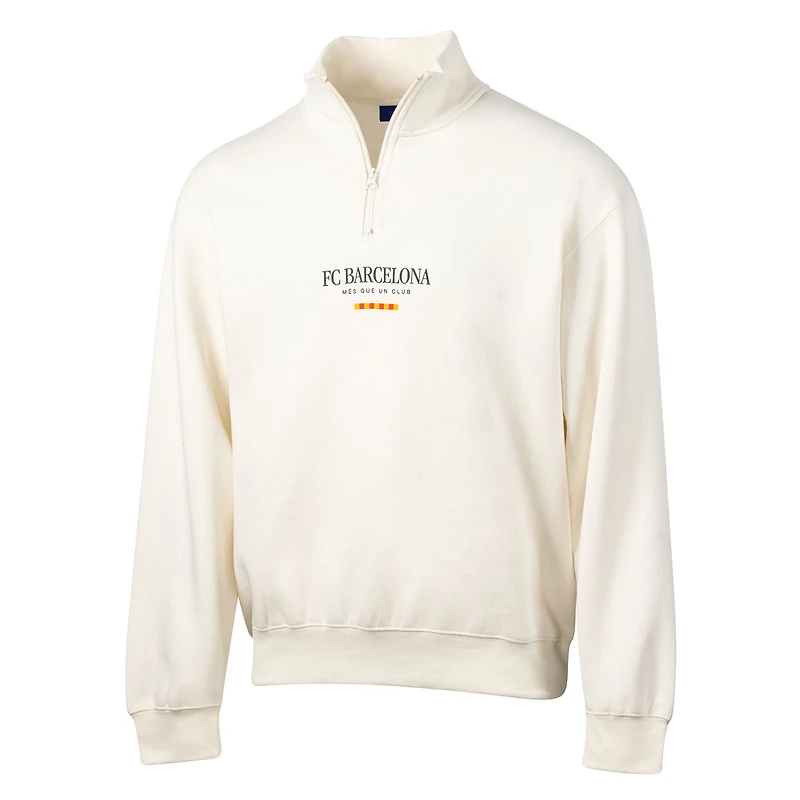Veste polaire blanche à fermeture éclair quart de tour pour homme Sport Design Sweden Barcelona