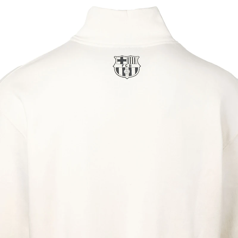 Veste polaire blanche à fermeture éclair quart de tour pour homme Sport Design Sweden Barcelona