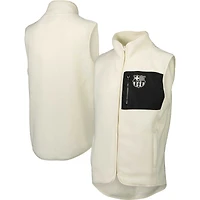 Veste Homme Blanche Barcelona Pile Full Zip