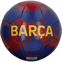 Ballon de football bleu et rouge de l'équipe de Barcelone, autographié par Patrick Kluivert