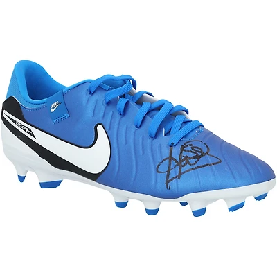 Patrick Kluivert Barcelona Autographed Nike Tiempo Soccer Cleat