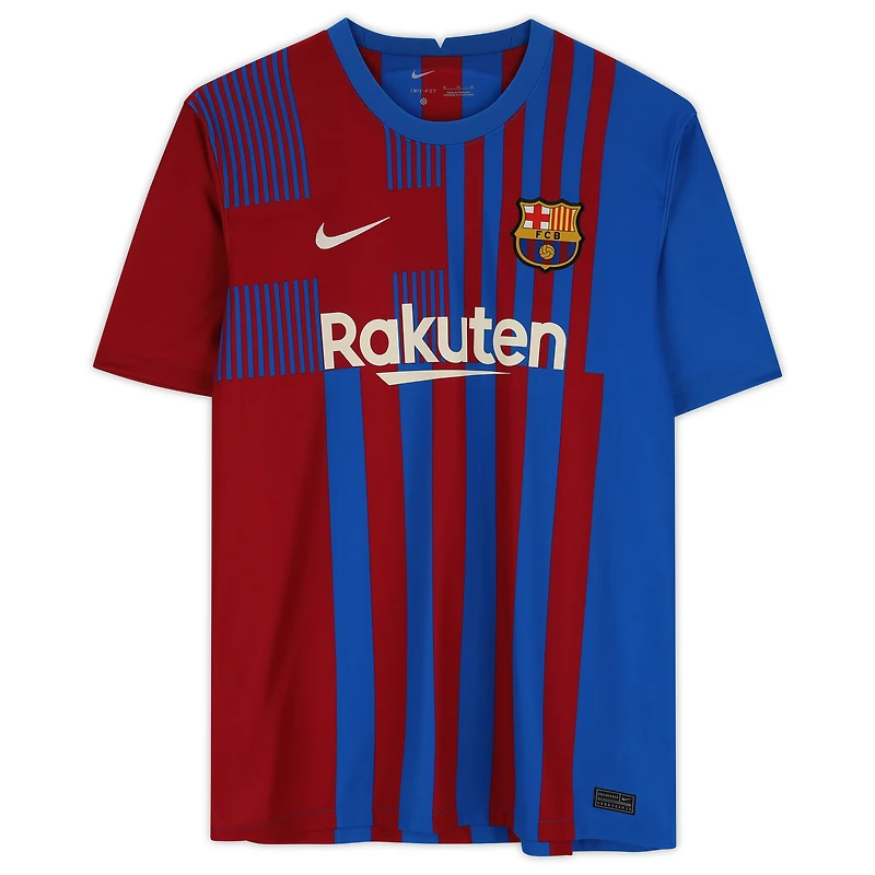 Pedri Blue Barcelona Autographed Nike 2021-2022 Home Jersey