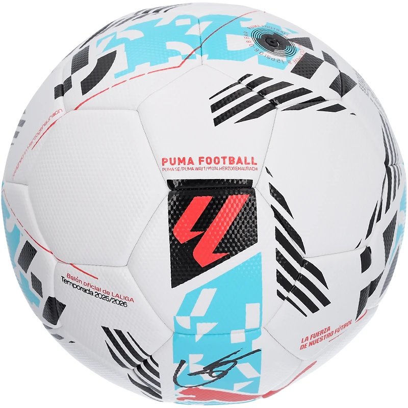 Raphinha Barcelona Autographed 2024-25 La Liga Puma Soccer Ball  