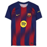 Maillot domicile moderne rouge et bleu Nike autographié par Rivaldo Barcelone