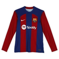 Robert Lewandowski Barcelona Autographed Nike 2023-24 Home Jersey