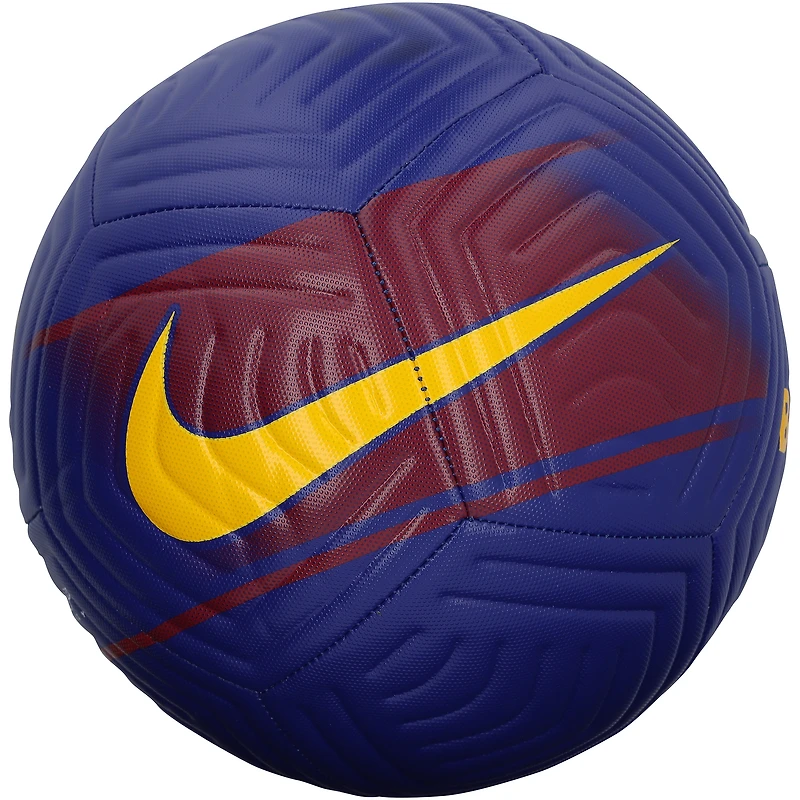 Robert Lewandowski Barcelona Autographed Red/Blue Nike Team Soccer Ball