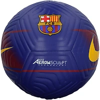 Robert Lewandowski Barcelona Autographed Red/Blue Nike Team Soccer Ball