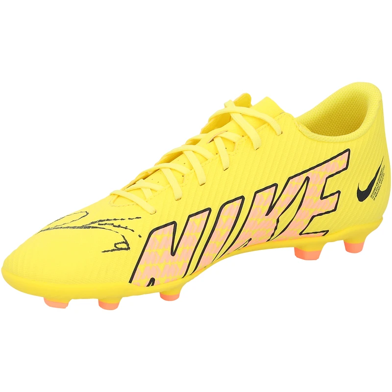 Robert Lewandowski Barcelona Autographed Yellow Mercurial Nike Cleat